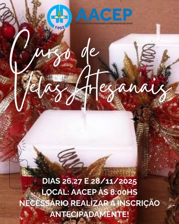 Curso de velas artezanais