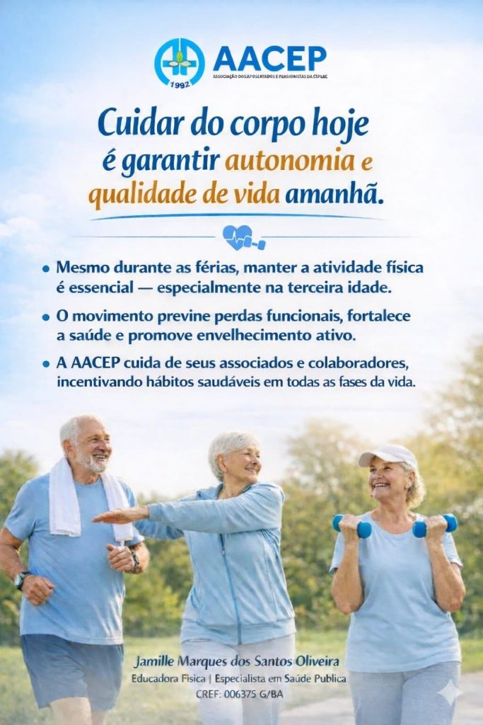 Férias não são sinônimo de parar o corpo!